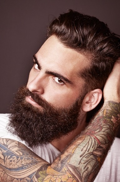 Straight Beard Hair Styles